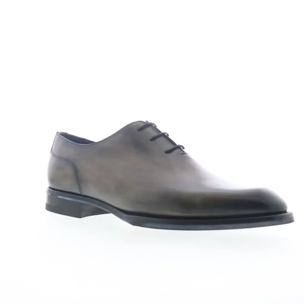 Di Bianco Mens Marche Calfskin Gray Shoes (NWT)
